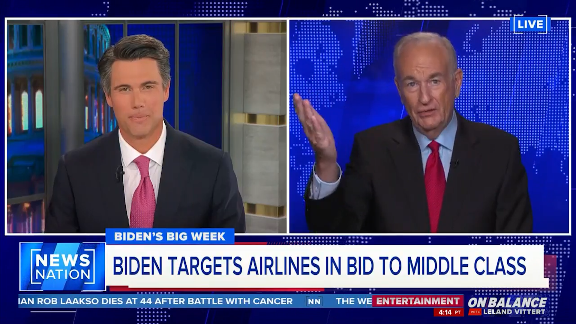 O'Reilly Talks Airlines, Biden, & Trump's CNN Town Hall with Leland Vittert