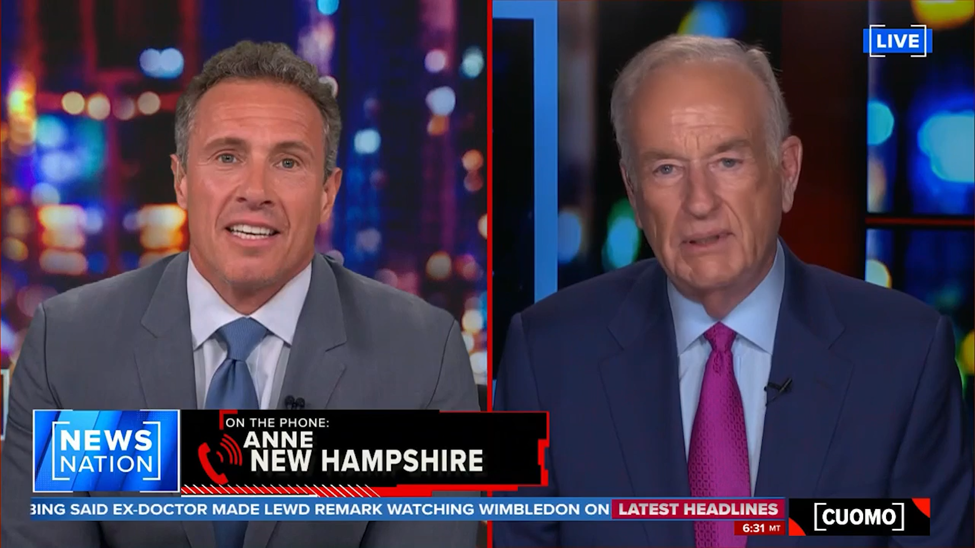 NewsNation: Anne From New Hampshire Challenges O'Reilly on 'CUOMO'