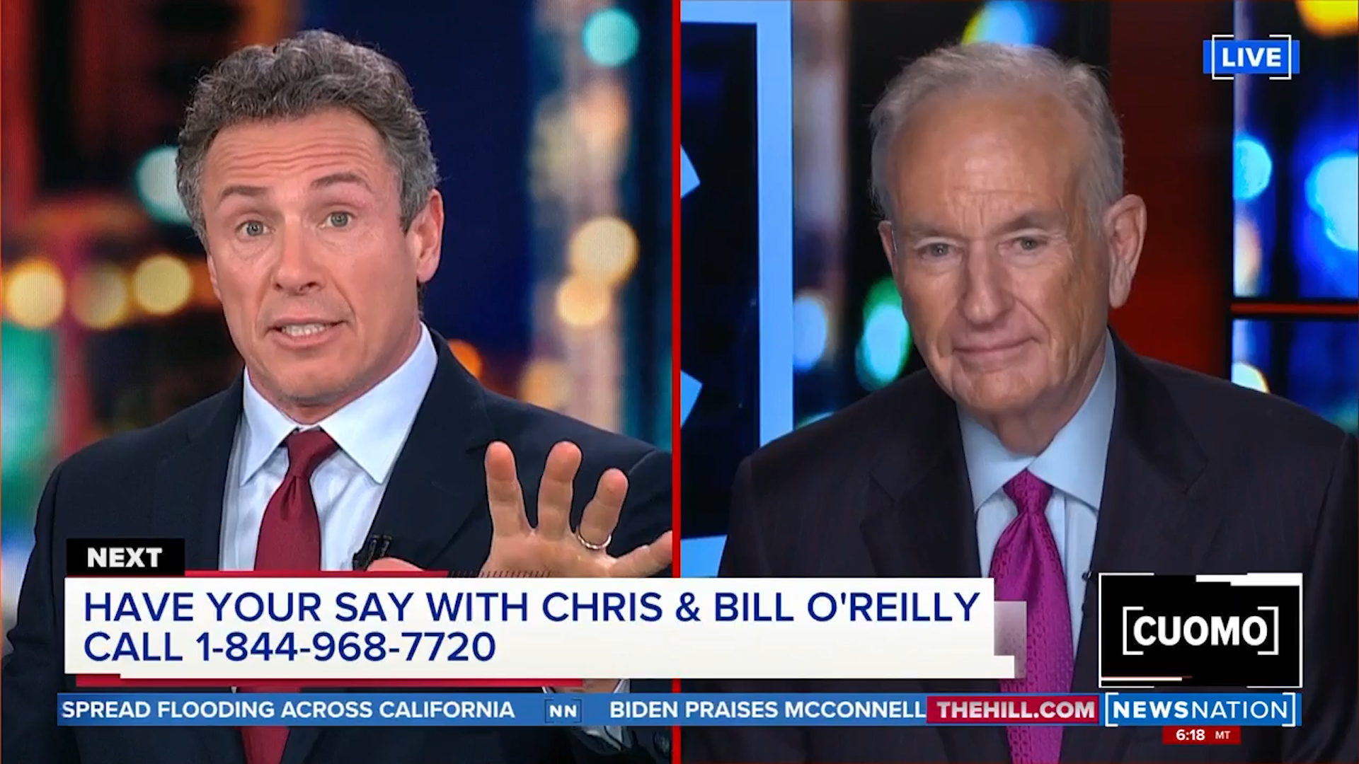 O'Reilly Says Mitch McConnell Must Go on 'CUOMO'