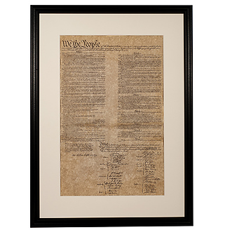 United States Constitution Framed Historical Document