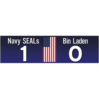 Navy SEALs 1 Bin Laden 0 Bumper Sticker - Pack of 5 stickers