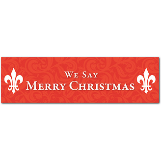 2008 We Say Merry Christmas
Bumper Sticker - Pack of 5 stickers