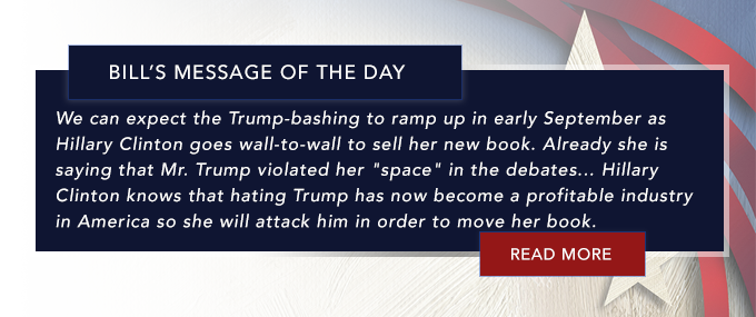 Hillary Clinton Bashing Trump, Selling Her New Book