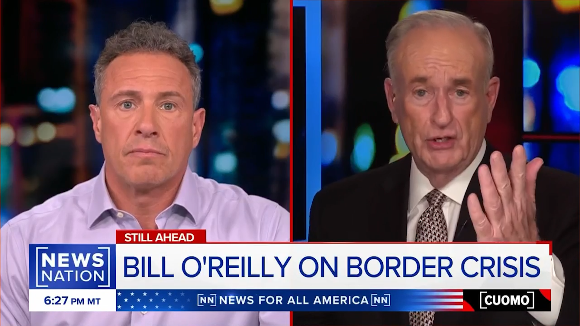 O'Reilly and Cuomo on Israel and the Southern Border