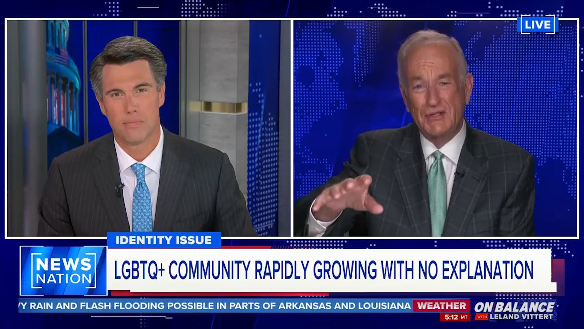 NewsNation: O'Reilly & Vittert Discuss Brown University LGBTQ+ Poll
