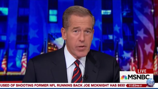 Oh the Irony!  NBC's Brian Williams Laments 'Fake News'