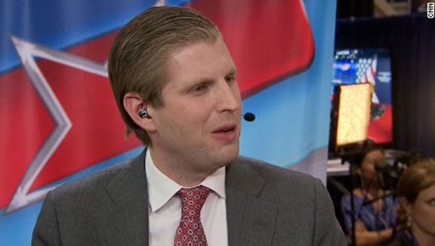CNN Badgers, Harangues Eric Trump