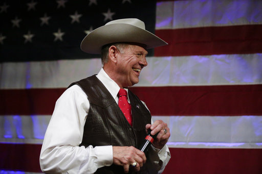 Alabama Senate Candidate Roy Moore Pulls Out Gun At Rally