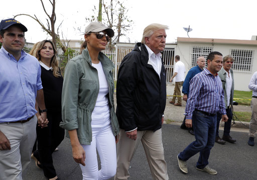 Trump Surveys Hurricane-Ravaged Puerto Rico, Meets San Juan Mayor After Feud