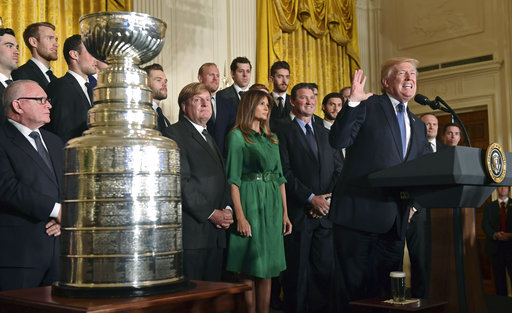 Stanley Cup Champions Pittsburgh Penguins Visit The White House