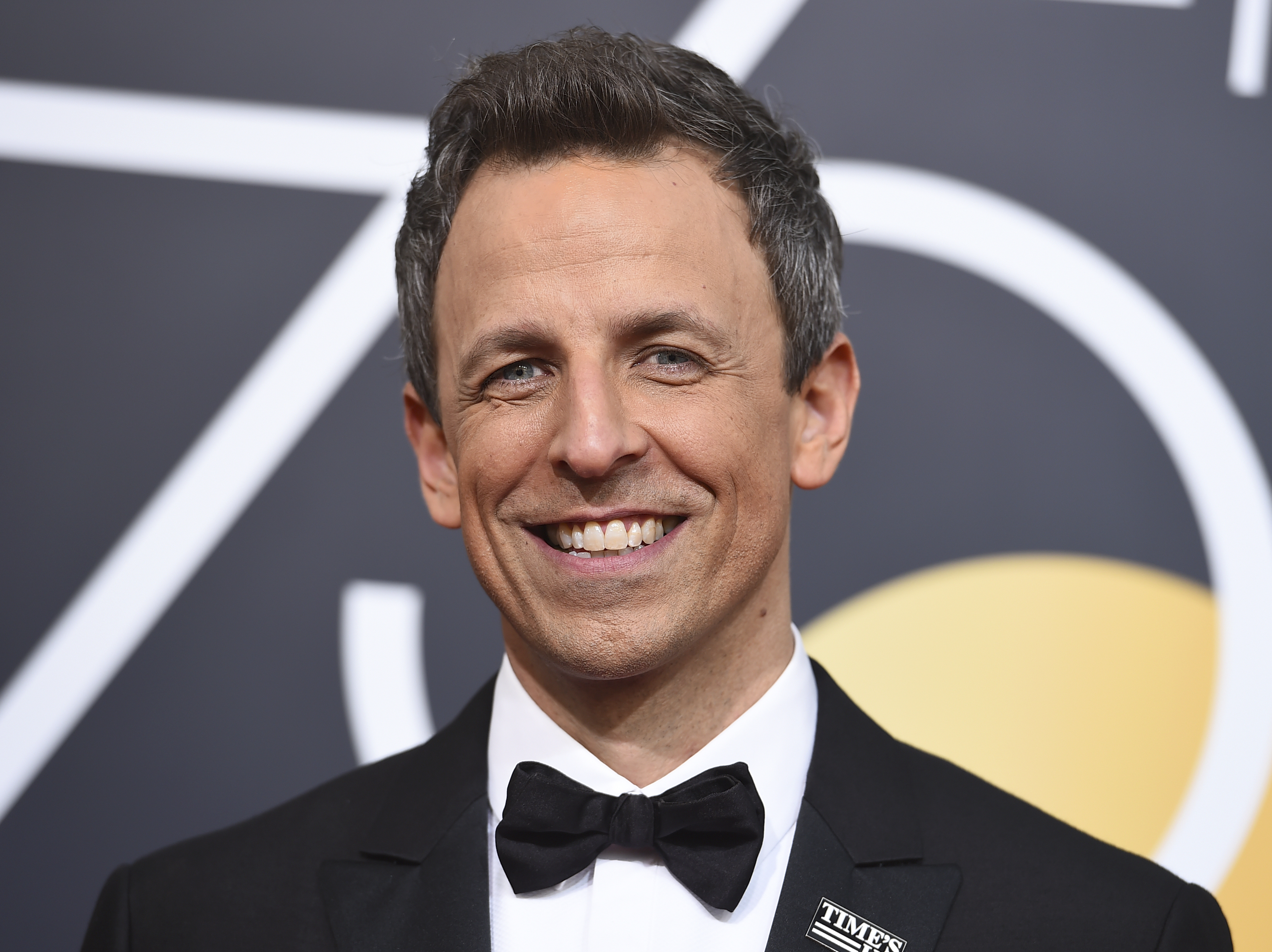 Seth Meyers tackles Trump in Golden Globes speech focused on sexual harassment