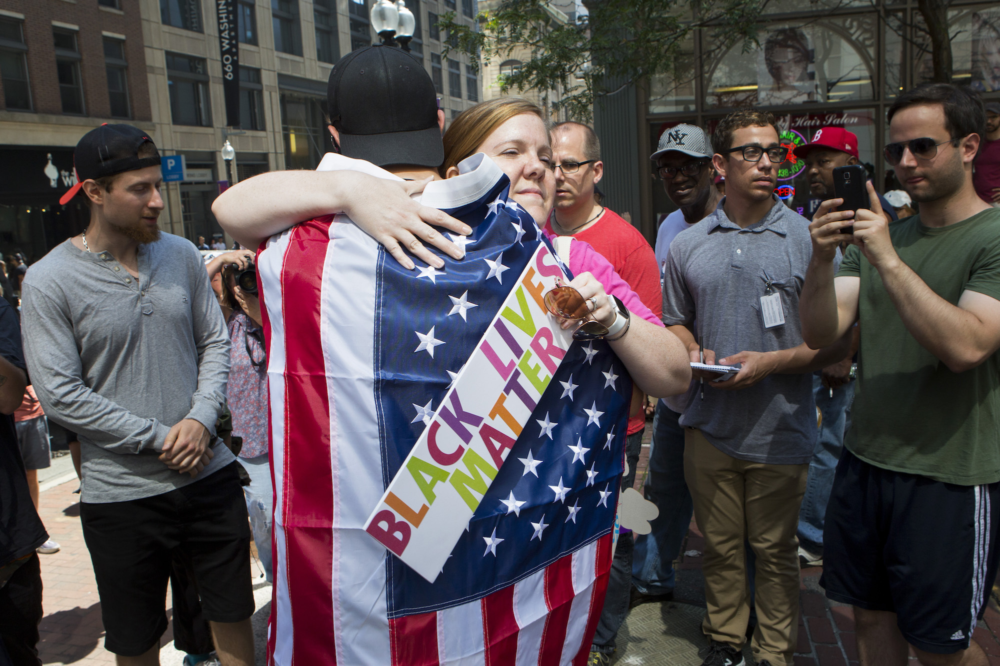 Protests erupt from Boston to California as Confederate monument tensions boil over
