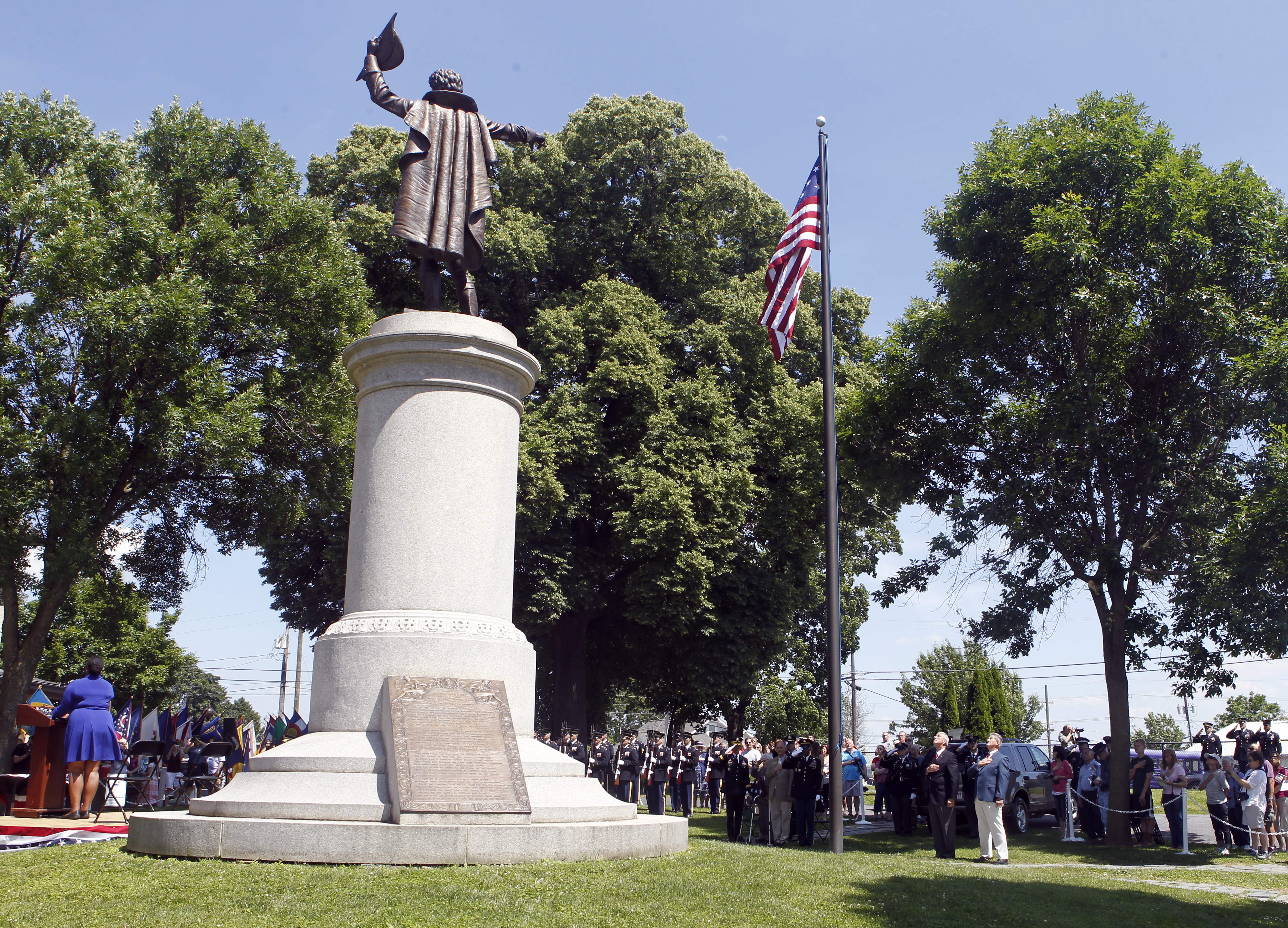 Baltimore To Keep Vandalized Francis Scott Key Statue