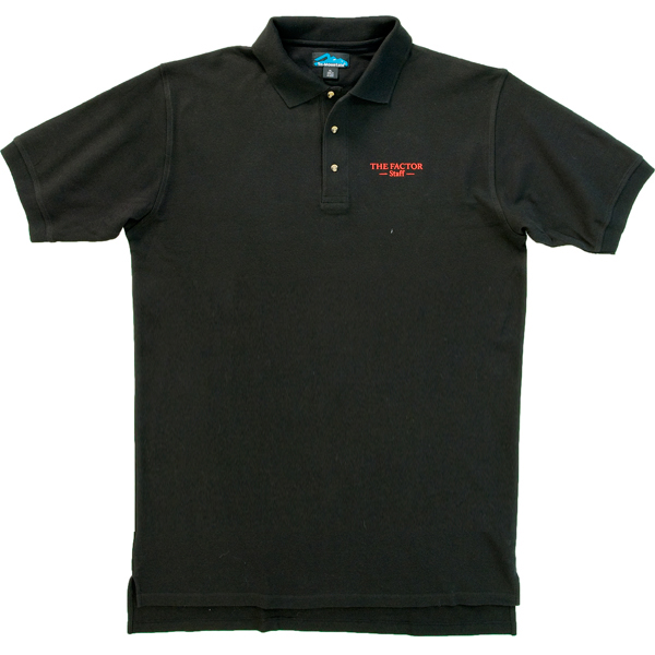 The Factor Staff
Polo Shirt Large