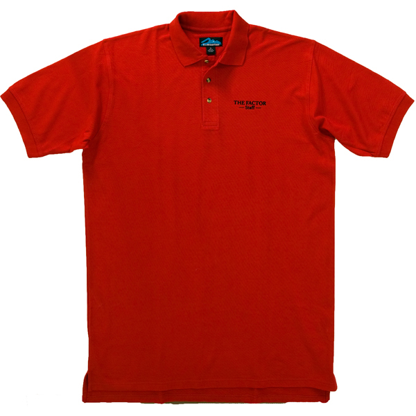 The Factor Staff
Polo Shirt Large