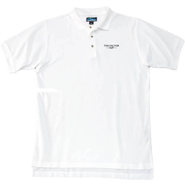 The Factor Staff
Polo Shirt Large