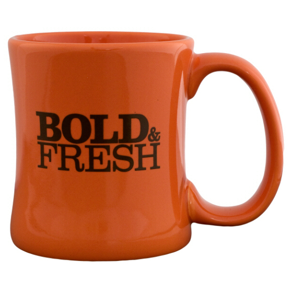 Bold and Fresh Diner Coffee Mug Large