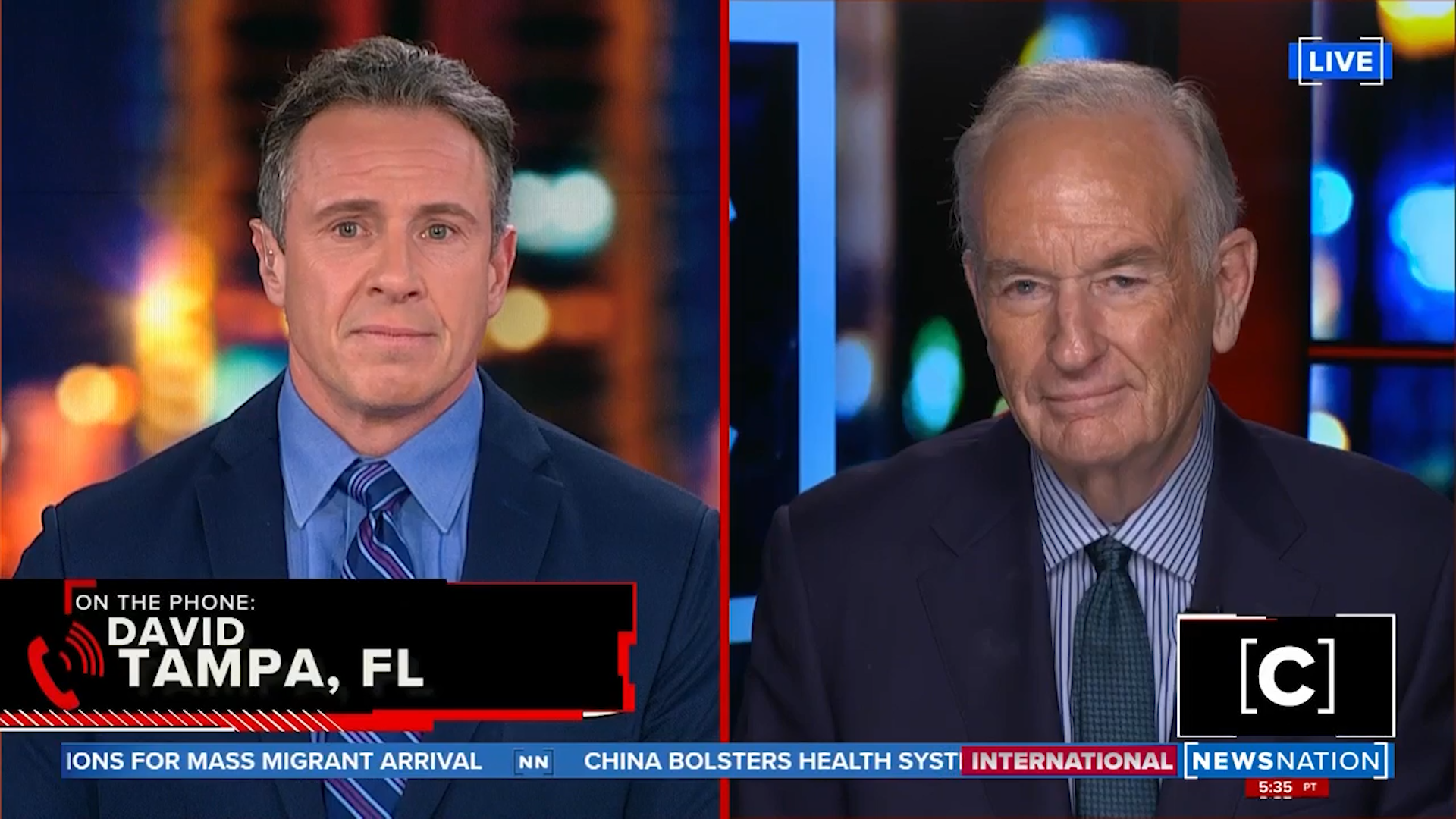 O'Reilly & Cuomo Clash Over the Border, Talk to Callers