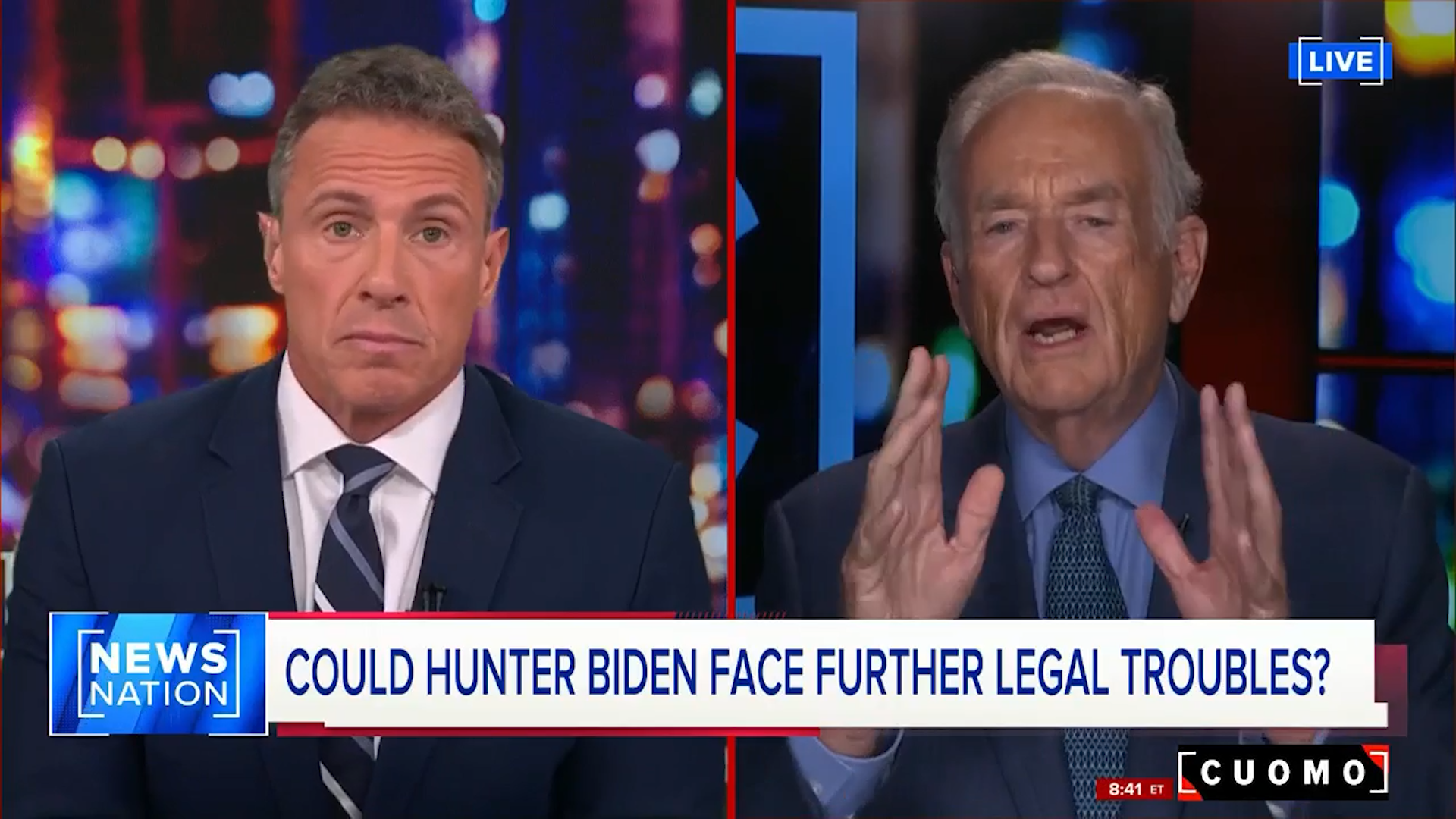 NewsNation: O'Reilly Calls For Aliens to Pay Taxes, Talks Hunter Biden and Rudy Giuliani on 'CUOMO'