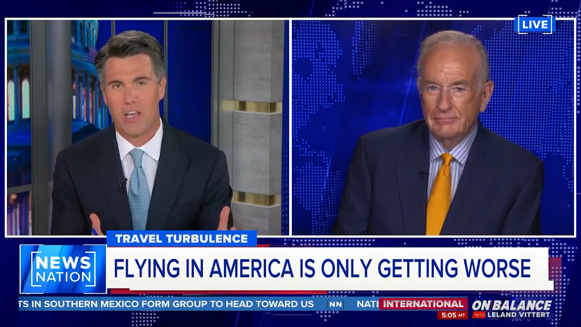 NewsNation: O'Reilly & Vittert on Airline Chaos, Government Efficiency