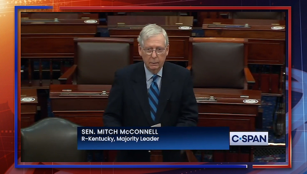 McConnell Turns on Trump, Goes to Mass with Biden