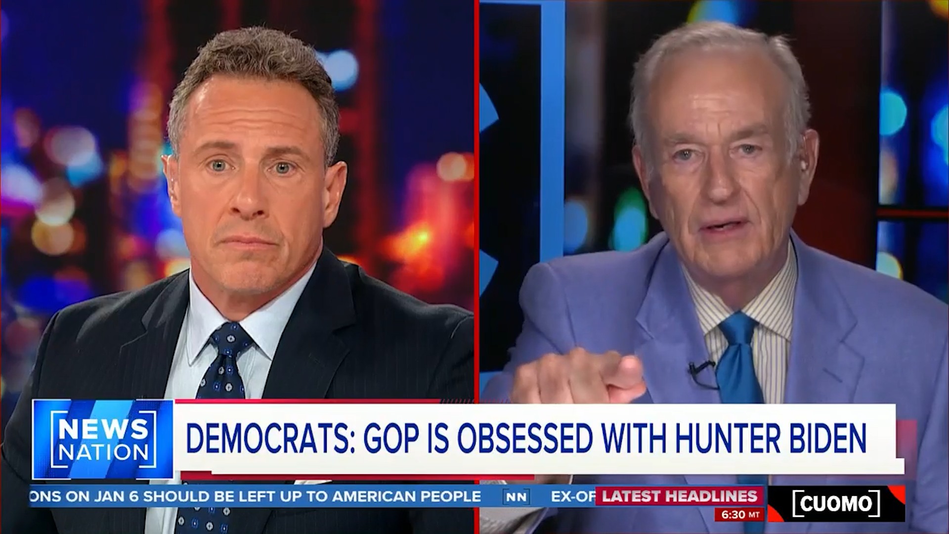 NewsNation: O'Reilly & Cuomo Shootout Over Biden Family Corruption