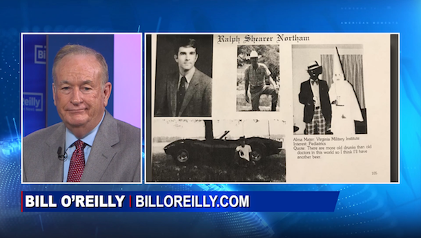 O'Reilly: Virginia Governor Controversy, State of the Union Preview