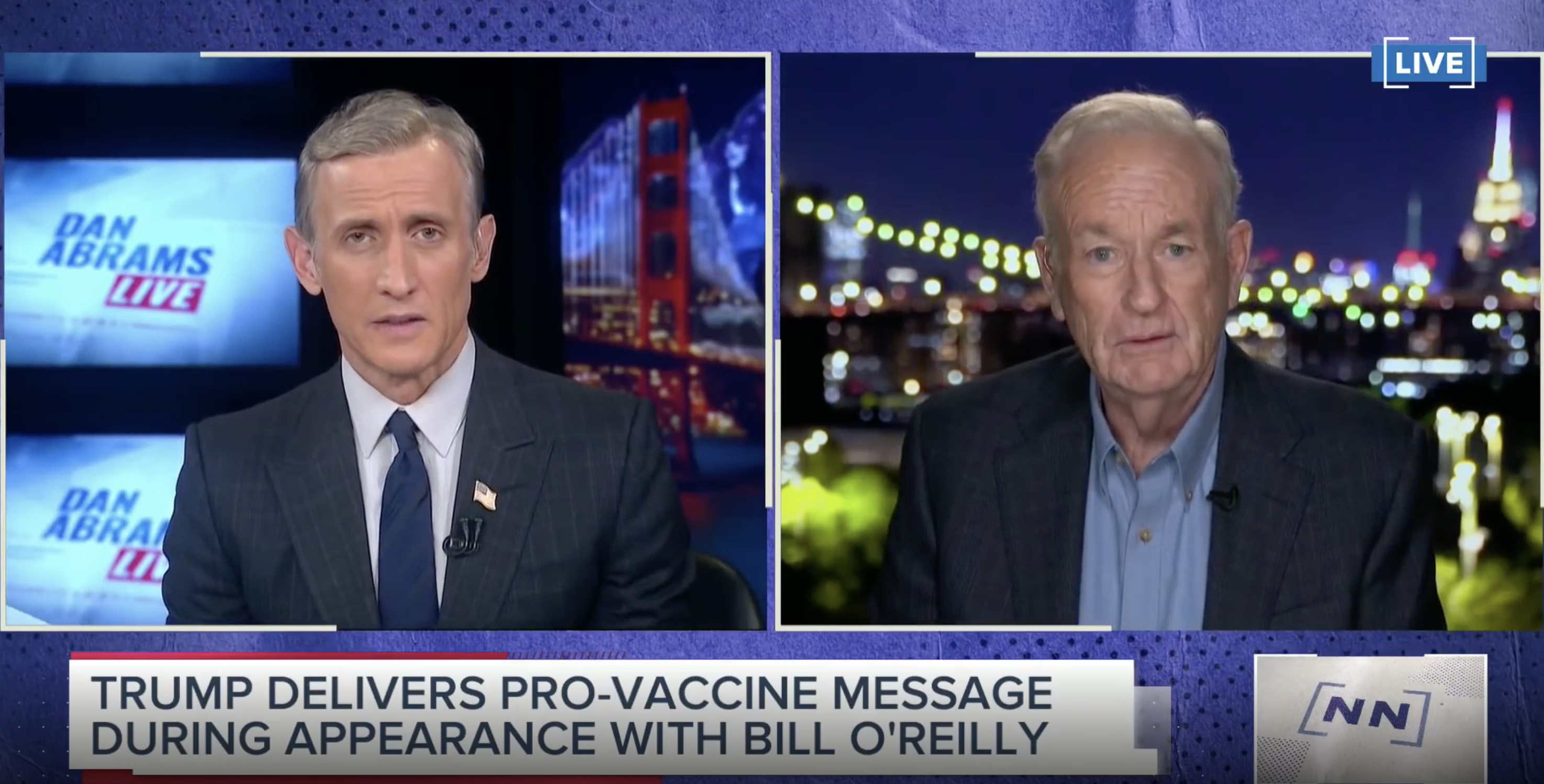 O'Reilly Spars With Abrams Over Vaccine Opinions