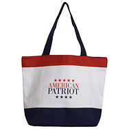 American Patriot Beach Tote Bag