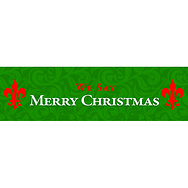 2009 We Say Merry Christmas Bumper Sticker - Pack of 5 stickers