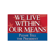 Please Tell The President Static Window Decal