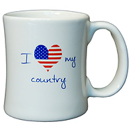 I Love My Country Diner Coffee Mug