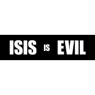ISIS is Evil Bumper Sticker - Pack of 10 stickers