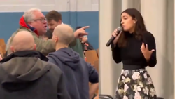 AOC Shouted Down on Immigration