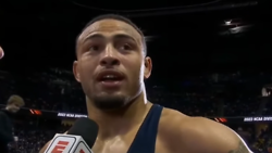 Champion Wrestler Gives 'All Glory to God'