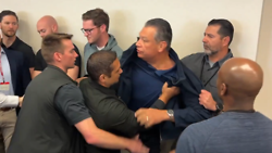 BREAKING:  U.S. Senator Body-slammed and Handcuffed