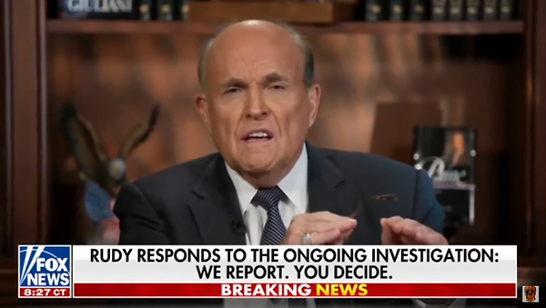 Rudy Slams Biden as a 'Complete Crook'