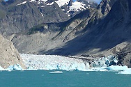 Steep Alaskan glacier