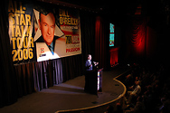 Bill on stage at the OC Pavilion