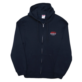 American Patriot Hooded Zip Front Sweatshirt