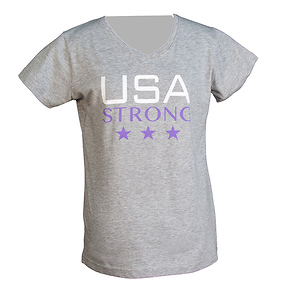 USA Strong Women's V-Neck T-Shirt