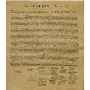 Declaration of Independence Historical Document Slide 0