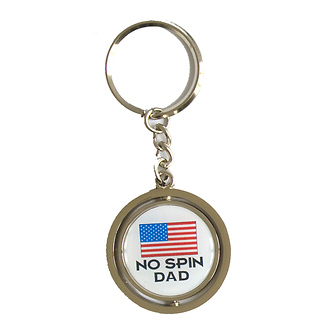 No Spin Dad Keychain