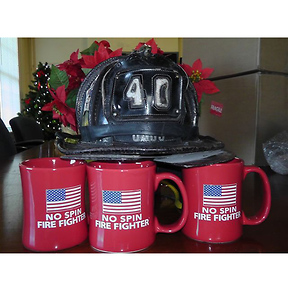 No Spin Fire Fighter Diner Coffee Mug Slide 2