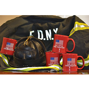 No Spin Fire Fighter Diner Coffee Mug Slide 3