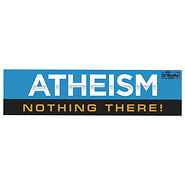 Atheism, Nothing There! - pack of 2 stickers - free