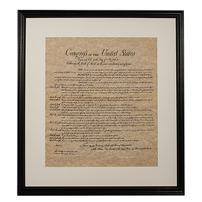 Bill of Rights Framed Historical Document