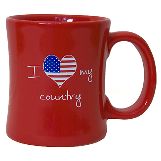 I Love My Country Diner Coffee Mug