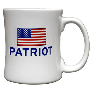 Patriot Coffee Mug with free Patriot Certificate and envelope