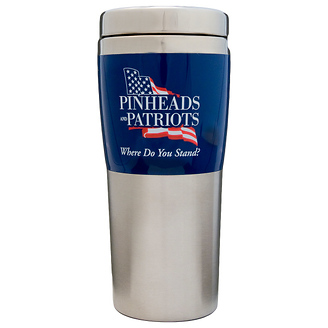 Pinheads and Patriots Travel Mug